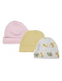 Baby Girls Caps (Pack of 3)