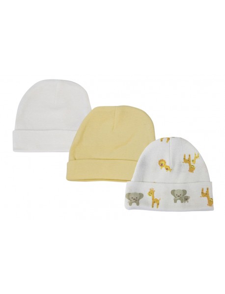Baby Boy, Baby Girl, Unisex Infant Caps (Pack of 3)