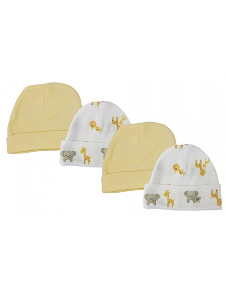 Baby Boy, Baby Girl, Unisex Infant Caps (Pack of 4)