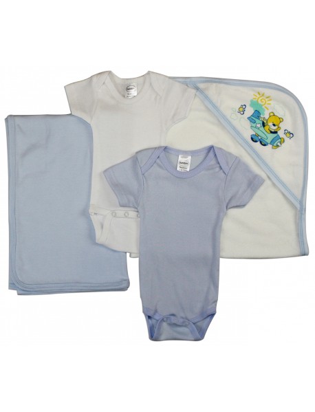 Baby Boy 4 Pc Layette Sets