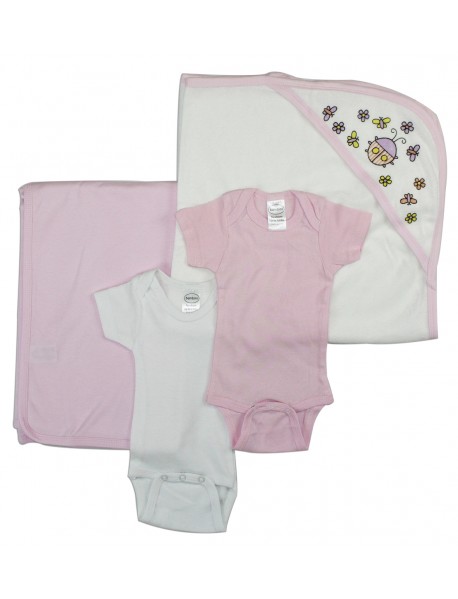 Baby Girl 4 Pc Layette Sets