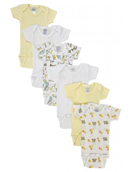 Unisex Baby 6 Pc Bodysuits