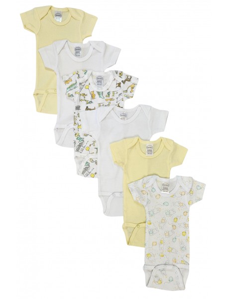 Unisex Baby 6 Pc Bodysuits