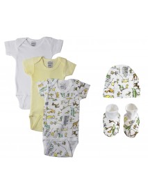 Unisex Baby 5 Pc Bodysuits