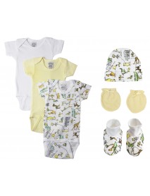 Unisex Baby 6 Pc Bodysuits