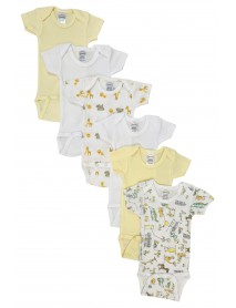 Unisex Baby 6 Pc Bodysuits