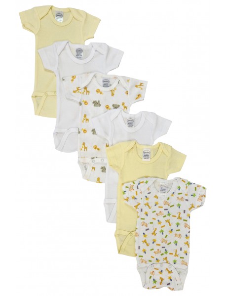 Unisex Baby 6 Pc Bodysuits