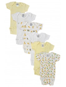 Unisex Baby 6 Pc Bodysuits