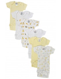 Unisex Baby 6 Pc Bodysuits