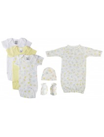 Unisex Baby 6 Pc Layette Sets