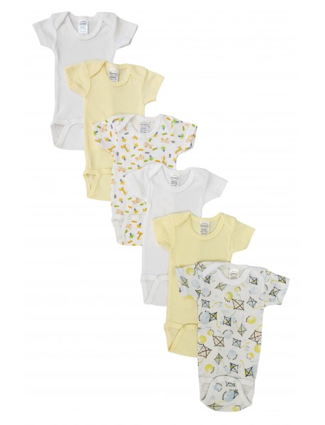 Unisex Baby 6 Pc Onezies