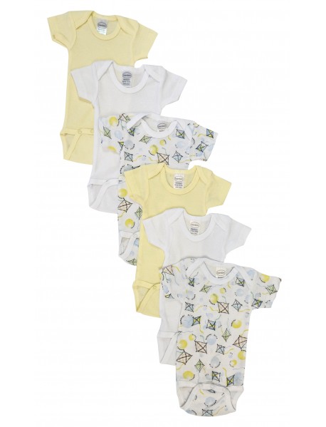 Unisex Baby 6 Pc Onezies