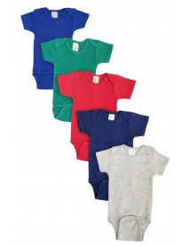 Unisex Baby 5 Pc Onezies