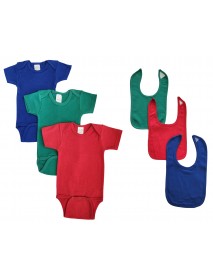 Unisex Baby 6 Pc Onezies