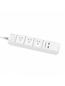 DHEKINGD D803 Smart WiFi APP Control Power Strip with 3 AU Outlets Plug 2 USB Fast Charging Socket App Control Work Power Outlet