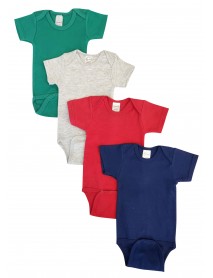 Unisex Baby 4 Pc Onezies