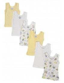 Unisex Baby 6 Pc Tank Tops