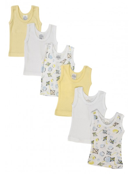 Unisex Baby 6 Pc Tank Tops