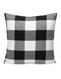 45x45cm Grid Square Pillow Case Cushion Cover Sofa Throw Home Bedroom Decor