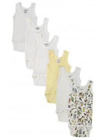 Unisex Baby 6 Pc Onezies and Tank Tops