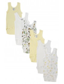 Unisex Baby 6 Pc Onezies and Tank Tops