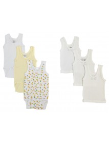 Unisex Baby 6 Pc Onezies and Tank Tops