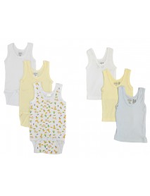 Unisex Baby 6 Pc Onezies and Tank Tops