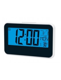 Voice Control Perpetual Calendar Clock Multi-function Large Screen Induction Timepiece With Temperature Digital Display Alarm Clock