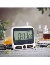 Minleaf ML-KT01 Digital Kitchen Timer Home LCD Screen Square Cooking Count Up Countdown Alarm Sleep Stopwatch
