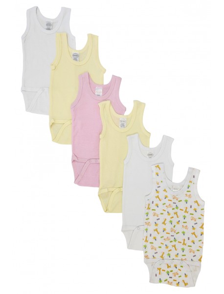 Baby Girl 6 Pc Onezies and Tank Tops