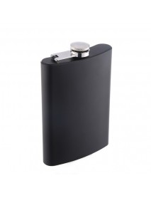 10 Ounce Stainless Steel Matte Green Lacquered Hip Flask Outdoor Leisure Bottle