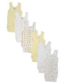 Unisex Baby 6 Pc Onezies and Tank Tops