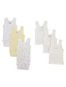 Unisex Baby 6 Pc Onezies and Tank Tops