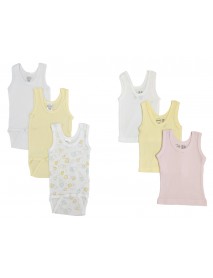 Unisex Baby 6 Pc Onezies and Tank Tops