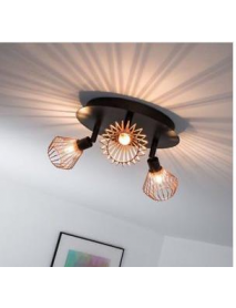 3 Way Ceiling light Modern G9 Copper Cage industrial Pendant Lamp Shade Spotlight Home Decorations