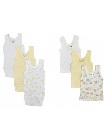 Unisex Baby 6 Pc Onezies and Tank Tops