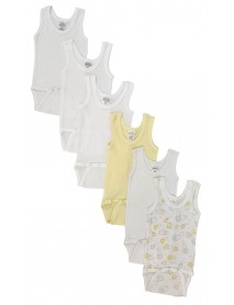 Unisex Baby 6 Pc Onezies and Tank Tops