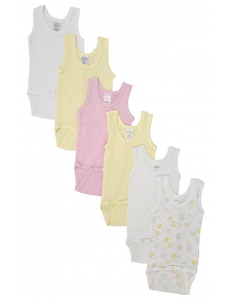 Baby Girl 6 Pc Onezies and Tank Tops