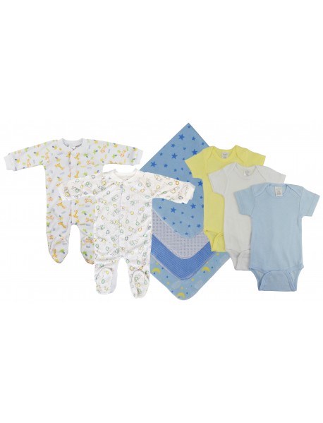 Baby Boy 9 Pc Layette Sets