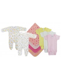 Baby Girls 9 Pc Layette Sets