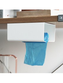 KCASA Japanese Style Portable Traceless Toilet Paper Holder Household Tissue Box Plastic Toilet Towel Holder-White