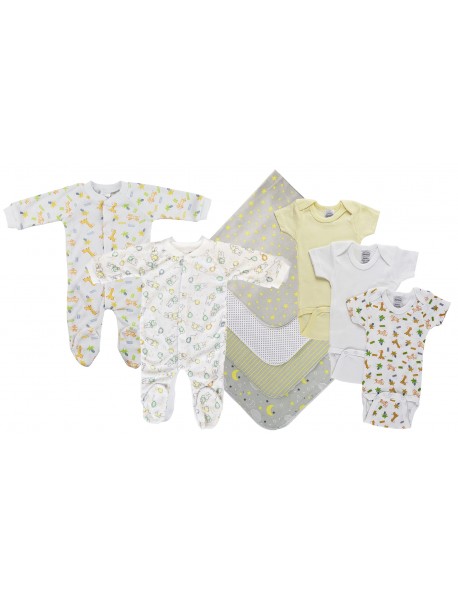 Unisex Baby 9 Pc Layette Sets
