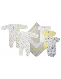 Unisex Baby 9 Pc Layette Sets