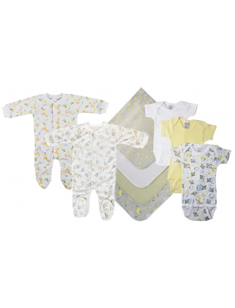 Unisex Baby 9 Pc Layette Sets