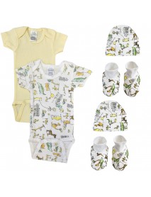 Unisex Newborn Baby 6 Pc Layette Sets