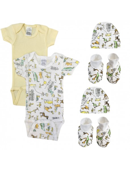Unisex Newborn Baby 6 Pc Layette Sets