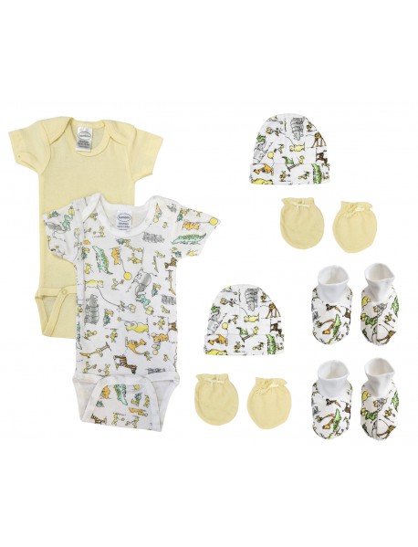 Unisex Newborn Baby 8 Pc Layette Sets