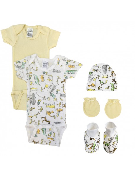 Unisex Newborn Baby 5 Pc Layette Sets