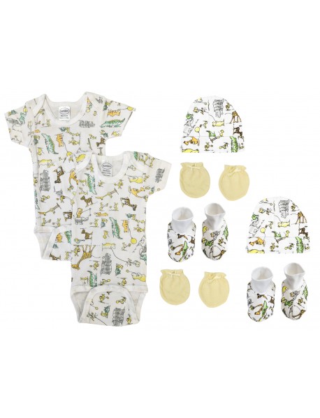 Unisex Newborn Baby 8 Pc Layette Sets