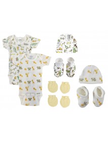 Unisex Newborn Baby 8 Pc Layette Sets